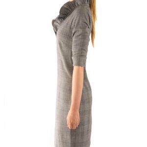 Gretchen Scott. Ruffle Neck Dress